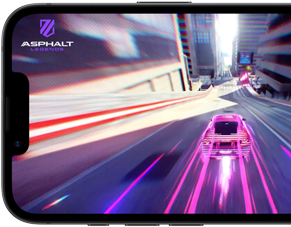 iPhone 17e showing a racing game being played