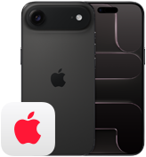 Side by side, iPhone Air, back exterior, Fusion camera system, 1 lens, flash, iPhone Air, front exterior all screen design