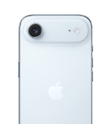 iPhone Air, back exterior, Sky Blue colour, Fusion Main camera system in plateau at top