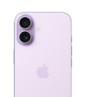 iPhone 17, back exterior, Lavender colour, Dual Fusion camera system at top left