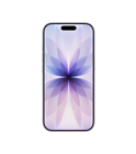 iPhone 17, front exterior, Lavender colour, Dynamic Island centred at top