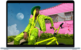 MacBook Air showcasing Liquid Retina display