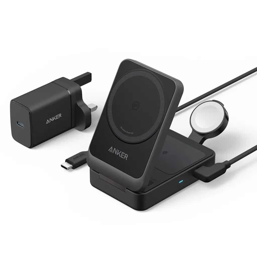 Anker MagGo 15W Qi2 Foldable 3-in-1 Charger - Black | EXDEMO - GRADE B | 12 MONTHS WARRANTY