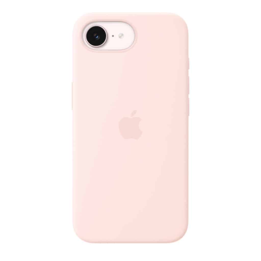 iPhone 17e Silicone Case with MagSafe – Soft Pink